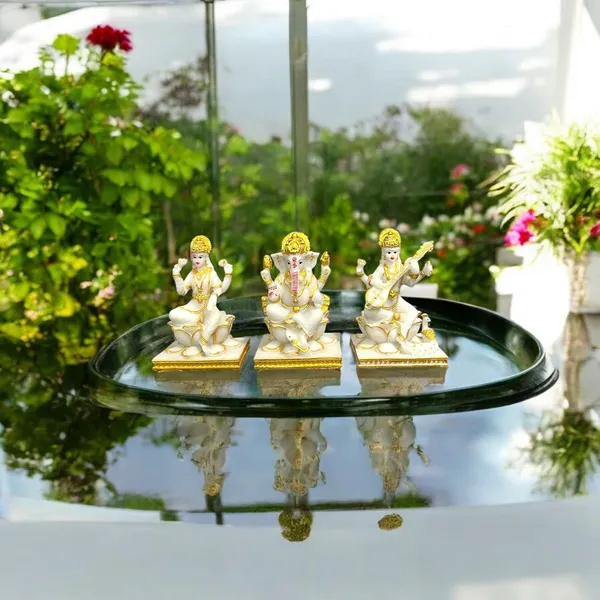 Off_White_&_Golden_Lord_Laxmi_Ganesh_Saraswati_Idol_Best_For_Puja_Diwali_Decoration_Items