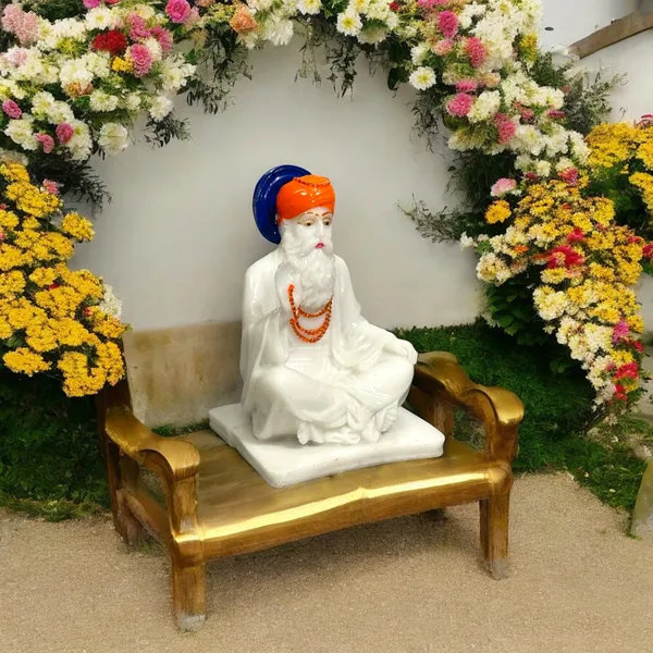White_Guru_Nanak_Dev_Marble_Idol_Marble_Guru_Nanak_Dev_Statue