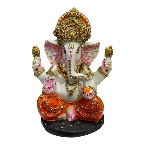 Multicolor_Mukut_Ganesh_Red_Dhoti_Murti_Ganpati_Statue_Best_Gift_For_Inauguration