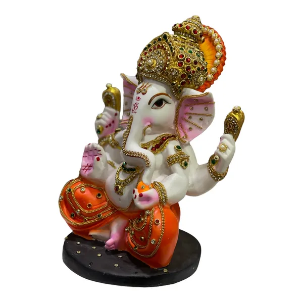 Multicolor_Mukut_Ganesh_Red_Dhoti_Murti_Ganpati_Statue_Best_Gift_For_Inauguration