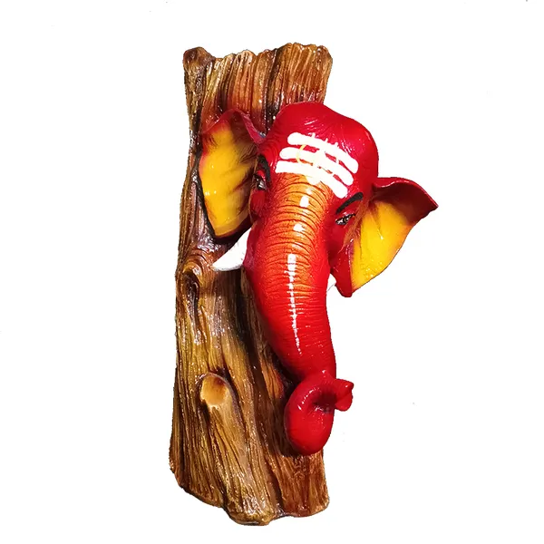 Red_Ganesh_Antique_Idol_Home_Decor_Ganesh_Murti