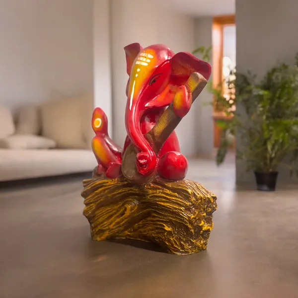 Red_&_Yellow_Ganesh_Antique_Idol_Home_Decor_Ganesha_Playing_Veena_Statue