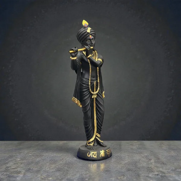 Golden_2.5_Feet_Standing_Krishna_Idol_Made_Of_Premium_Resin_Colorful_Decorative_Statue_For_Home_Temple_&_Gifts