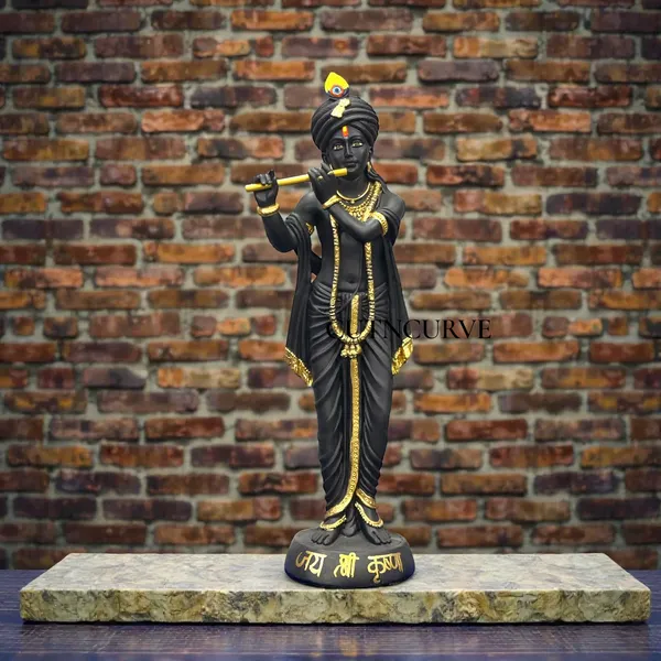 Golden_2.5_Feet_Standing_Krishna_Idol_Made_Of_Premium_Resin_Colorful_Decorative_Statue_For_Home_Temple_&_Gifts