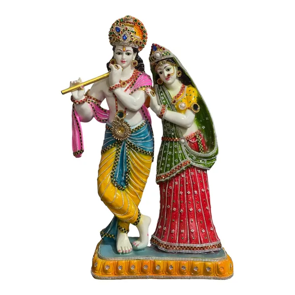 Multicolor_Radha_Krishna_2_Feet_Composite_Marble_Statue_Handcrafted_Colorful_Murti_For_Home_Decor_&_Temple_Use