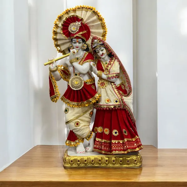 Multicolor_Radha_Krishna_Marble_Idol_Statue