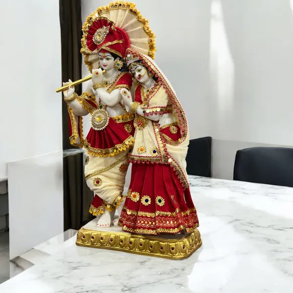 Multicolor_Radha_Krishna_Marble_Idol_Statue
