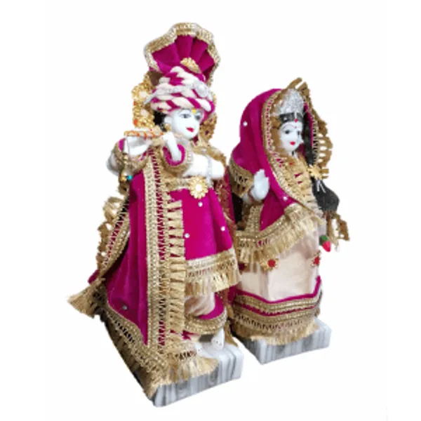 Multicolor_Standing_Radha_Krishna_With_Custom_Marble_Idol