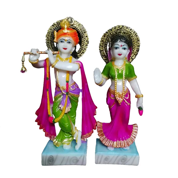 Multicolor_Standing_Radha_Krishna_Marble_Look_Idol
