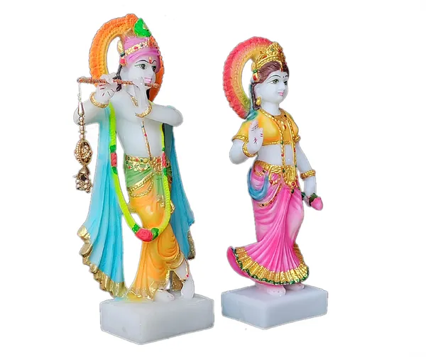 Multicolor_Standing_Radha_Krishna_Marble_Look_Idol
