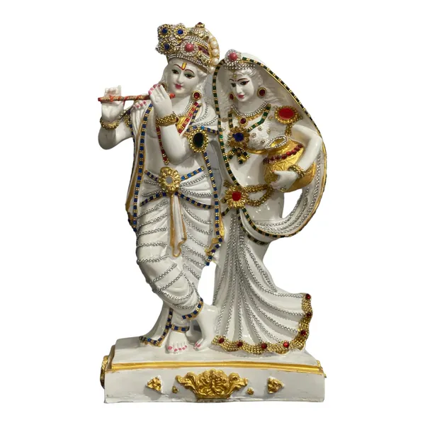 Grey_&_Golden_1.5_Feet_Radha_Krishna_Idol_Made_Of_Composite_Marble_Elegant_Home_Temple_Decorative_Statue