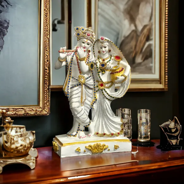 Grey_&_Golden_1.5_Feet_Radha_Krishna_Idol_Made_Of_Composite_Marble_Elegant_Home_Temple_Decorative_Statue