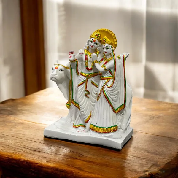 Off_White_&_Golden_Lord_Radha_Krishna_With_Cow_Look_Marble_Idol_Home_Decor