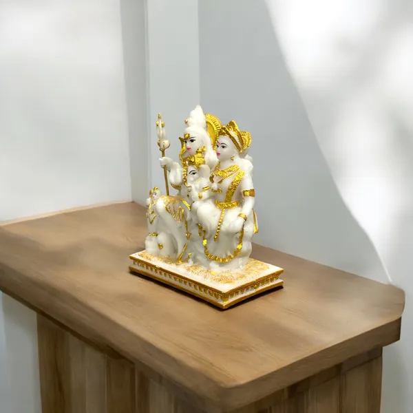 Cream_Shiv_Parivar_Idol_Shiv_Parvati_Ganesh_Kartikeya_Marble_Look_Murti