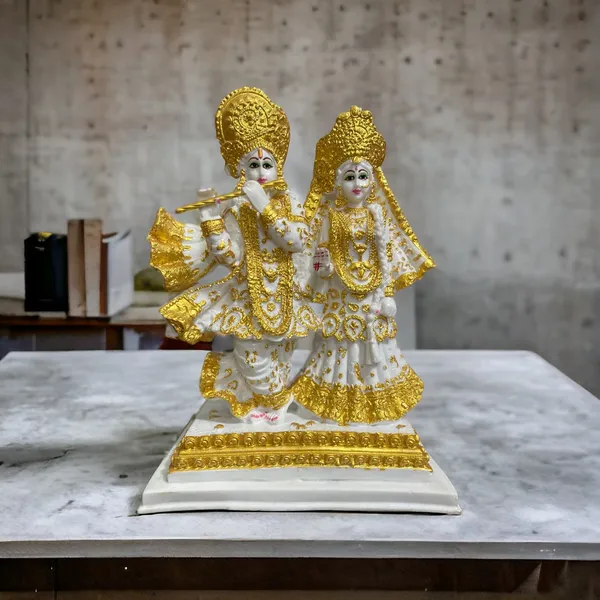 Off_White_&_Golden_Iskcon_Radha_Krishna_Murti_Marble_Idol_Statue_Sculpture