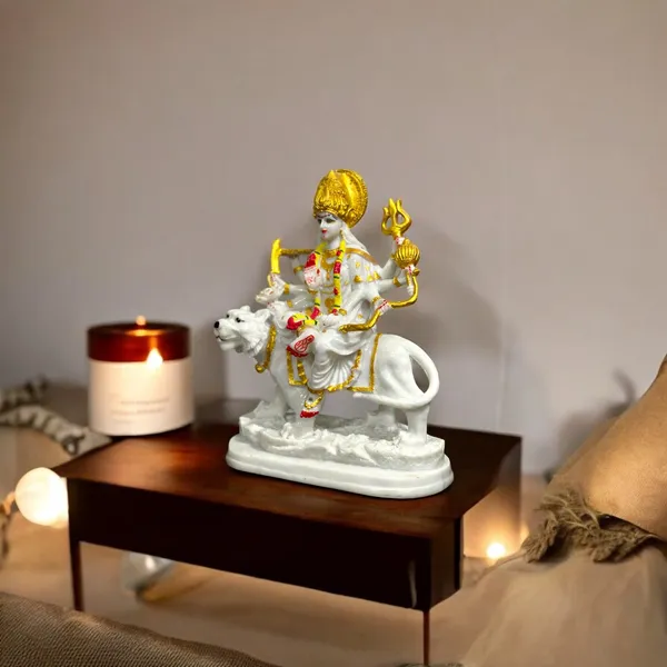 Off_White_&_Golden_Maa_Sherawali_Durga_Ji_Mata_Ji_Marble_Look_Idol_Murti_1.5_Ft