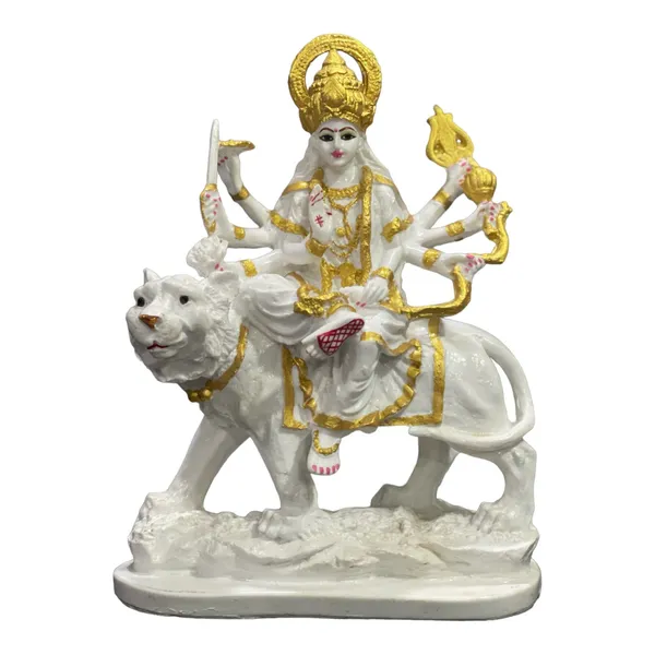 Off_White_&_Golden_Maa_Sherawali_Jagdambe_Durga_Ji_Mata_Ji_Idol_Marble_Look_Murti