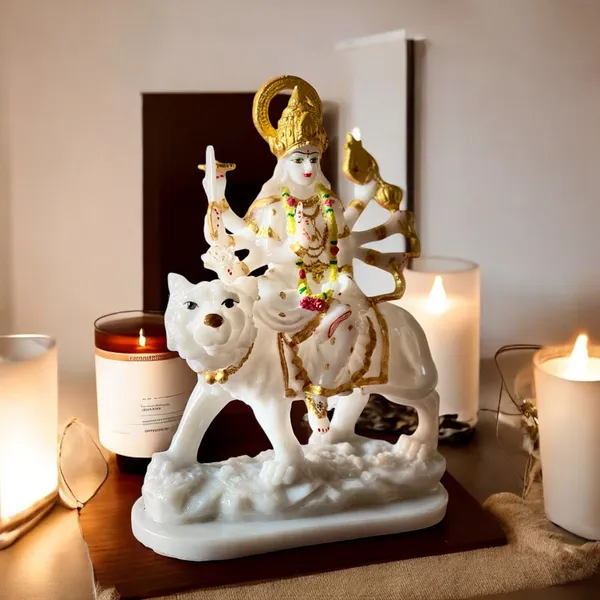 Off_White_&_Golden_Maa_Sherawali_Jagdambe_Durga_Ji_Mata_Ji_Idol_Marble_Look_Murti
