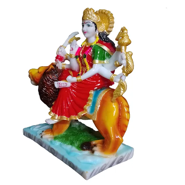Multicolor_Maa_Sherawali_Marble_Idol_Durga_Ji