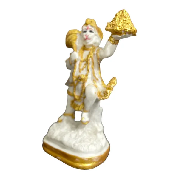 Off_White_&_Golden_Lord_Hanuman_Pawansut_Hanuman_Parvat_Marble_Idol