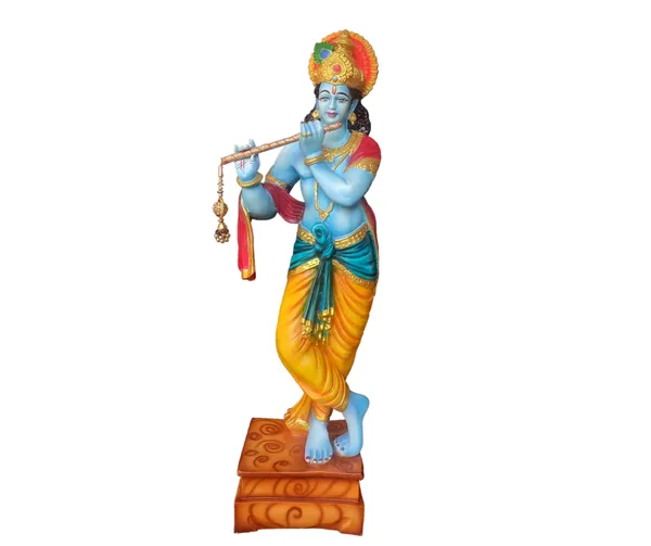 Multicolor_Standing_Krishna_With_Bansuri_Idol