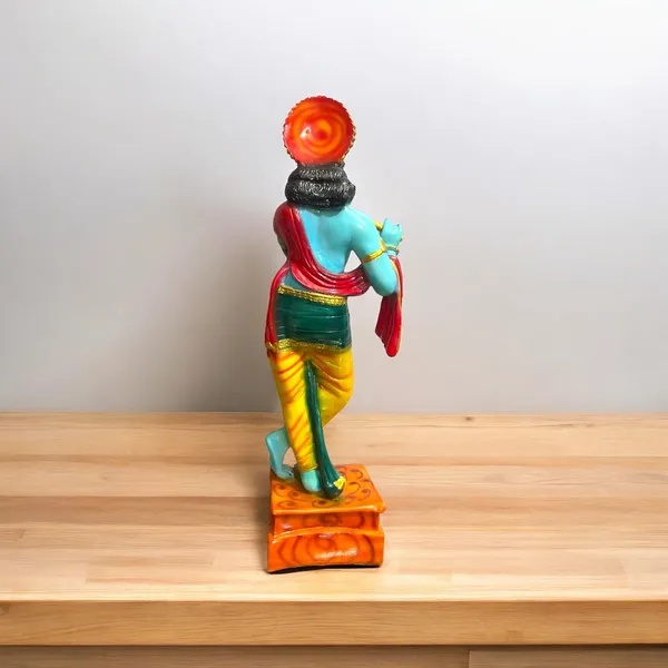 Multicolor_Standing_Krishna_With_Bansuri_Idol