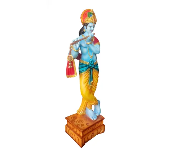 Multicolor_Standing_Krishna_With_Bansuri_Idol