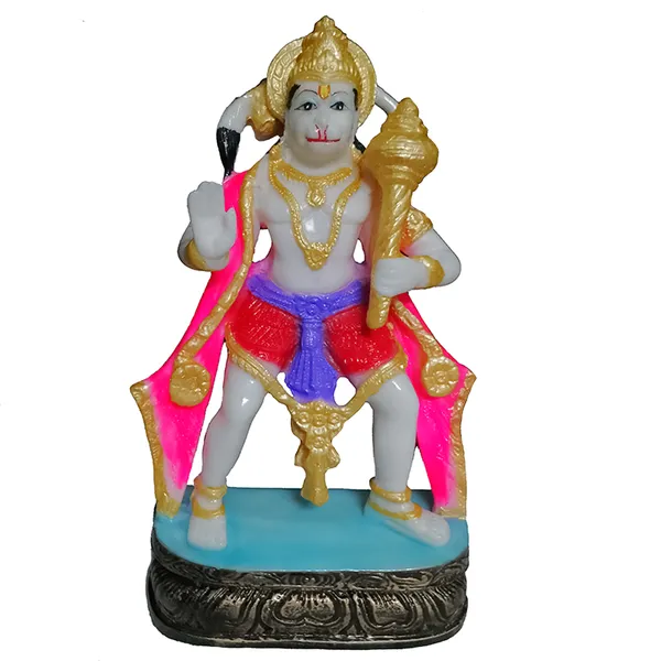 Multicolor_Standing_Hanuman_Marble_Idol