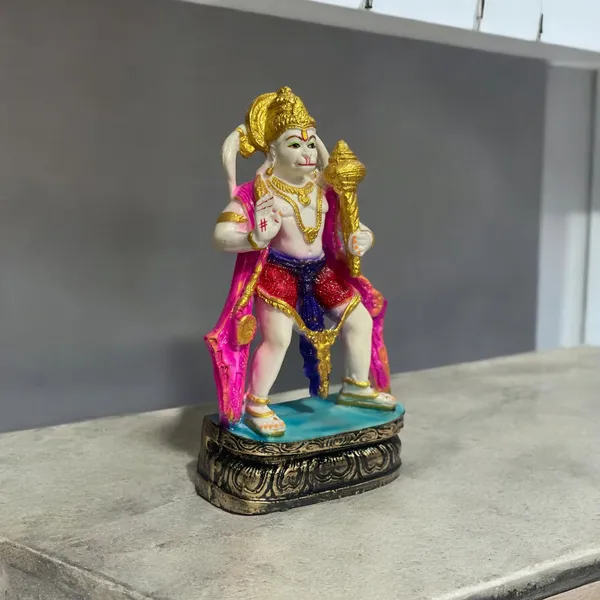 Multicolor_Standing_Hanuman_Marble_Idol