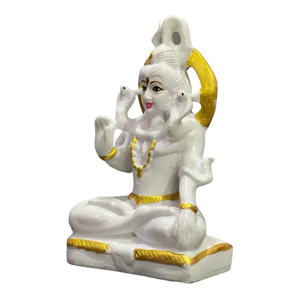 Off_White_&_Golden_Shiva_Samadhi_Gift_Idol_Murti_Marble_Ashirwad_Mudra_Shiva_Statue