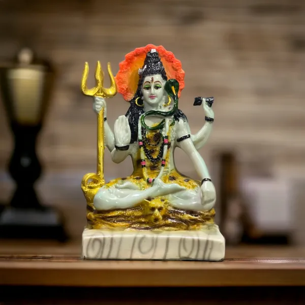 Multicolor_Shiva_Marble_Look_Blessing_Murti_Lord_Shiva_Statue