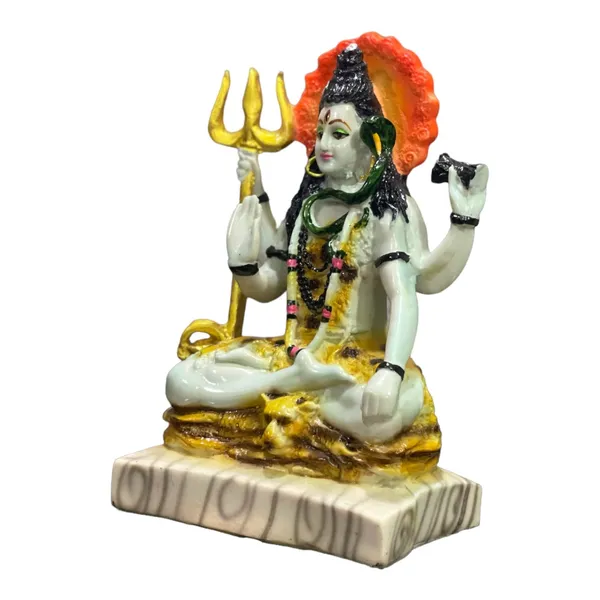 Multicolor_Shiva_Marble_Look_Blessing_Murti_Lord_Shiva_Statue