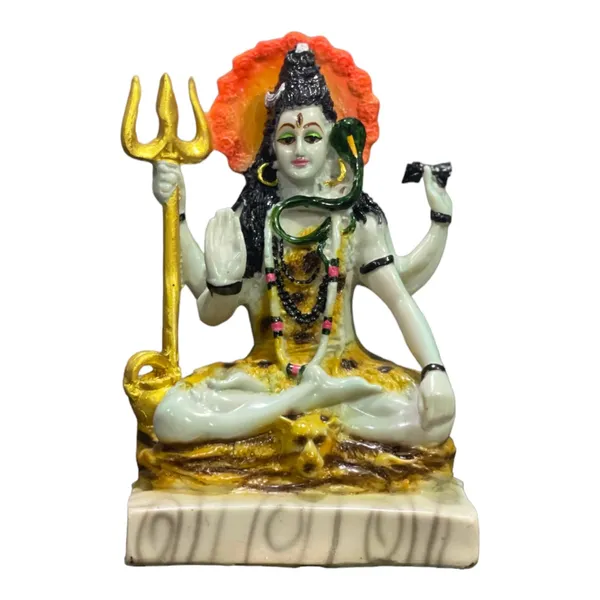 Multicolor_Shiva_Marble_Look_Blessing_Murti_Lord_Shiva_Statue