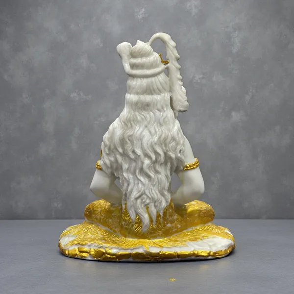 Off_White_1.5_Feet_Shiv_Samadhi_Idol_Made_Of_Composite_Marble_Peaceful_Mahadev_Statue_For_Home_Temple_&_Meditation_Decor