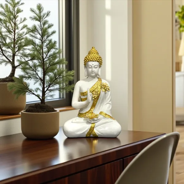 Off_White_Abhaya_Mudra_Buddha_Idol_Marble_Look_Statue_1_Feet_The_Best_Gift_For_Friends