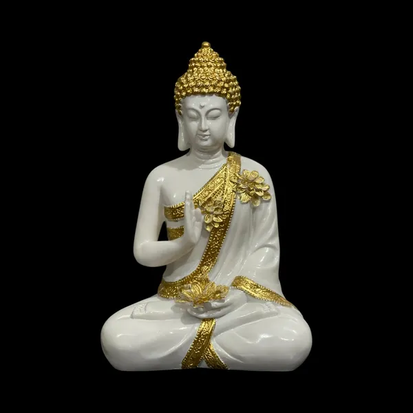 Off_White_Abhaya_Mudra_Buddha_Idol_Marble_Look_Statue_1_Feet_The_Best_Gift_For_Friends