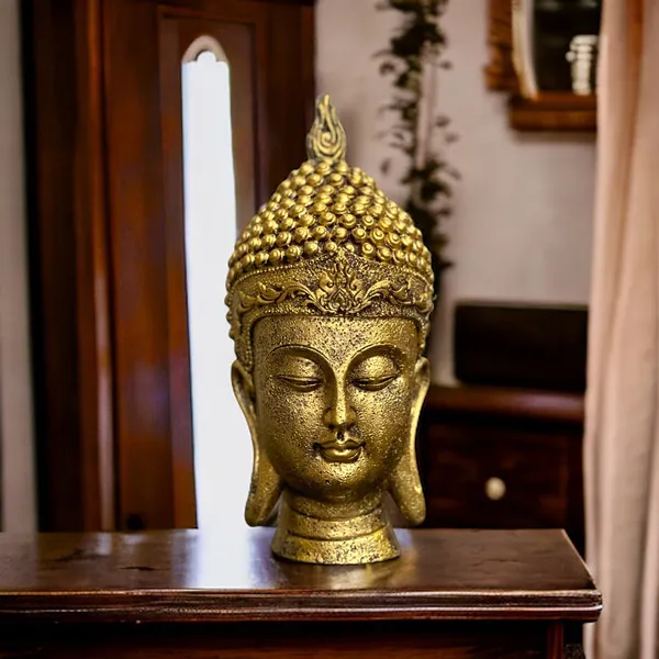 Golden_Resin_Gautam_Buddha_Head_Idol_Face_Showpiece_Murti_For_Home_Decor