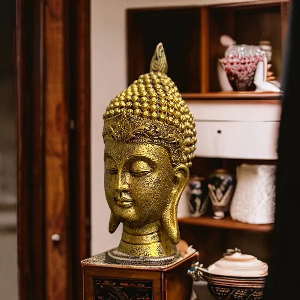 Golden_Resin_Gautam_Buddha_Head_Idol_Face_Showpiece_Murti_For_Home_Decor