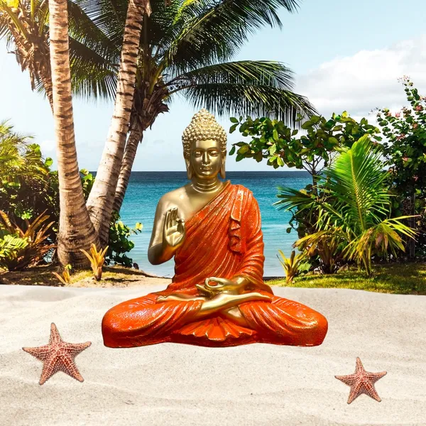 Orange_&_Golden_Resin_2_Feet_Buddha_Statue_|_Ideal_For_Living_Room_Temple_&_Entrance_Decor