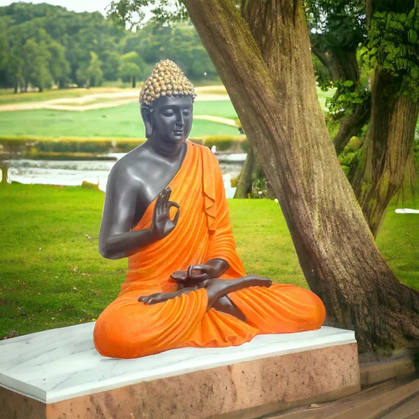Orange_2_Foot_Resin_Buddha_Idol_|_Elegant_Decorative_Buddha_Statue_For_Home_&_Office_Interior