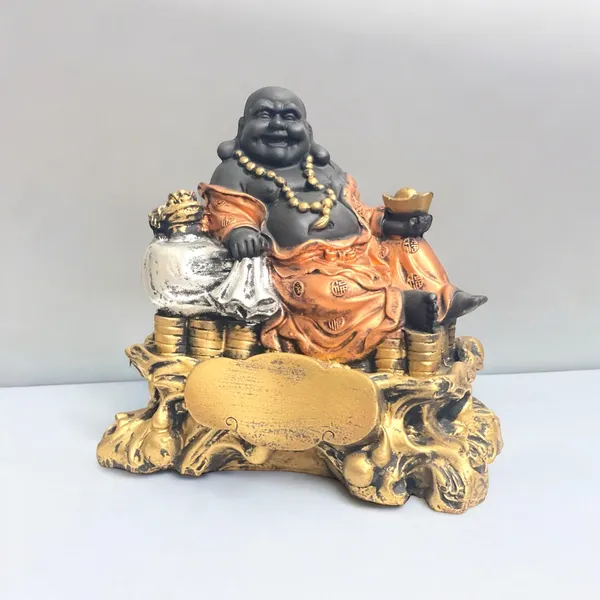 Black_Laughing_Buddha_Sitting_On_Coins_Statue_Resin_Figurine_The_Best_Gift_For_Baby_Shower