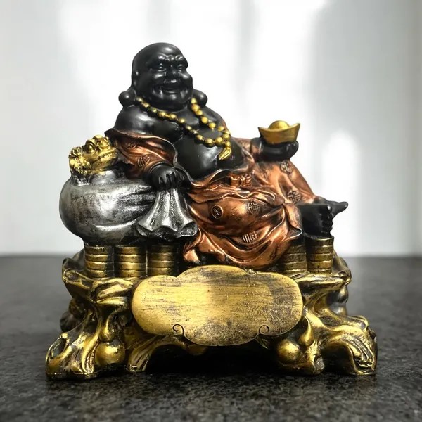 Black_Laughing_Buddha_Sitting_On_Coins_Statue_Resin_Figurine_The_Best_Gift_For_Baby_Shower
