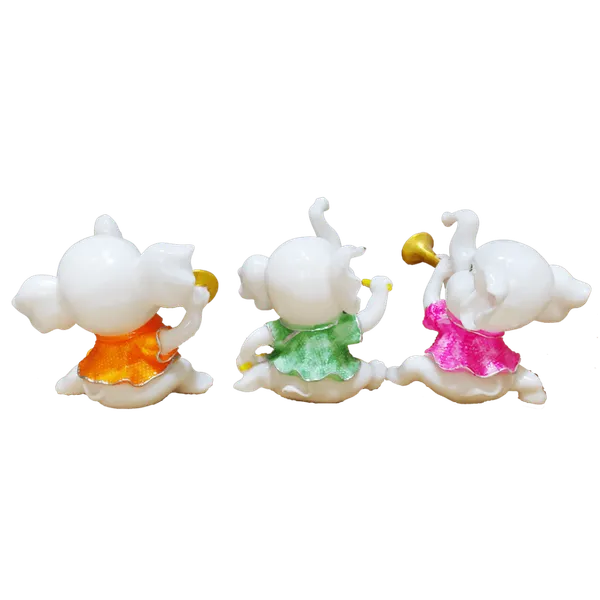 White_Set_Of_Three_Musical_Appu_Showpiece_The_Best_Gift_For_Friends