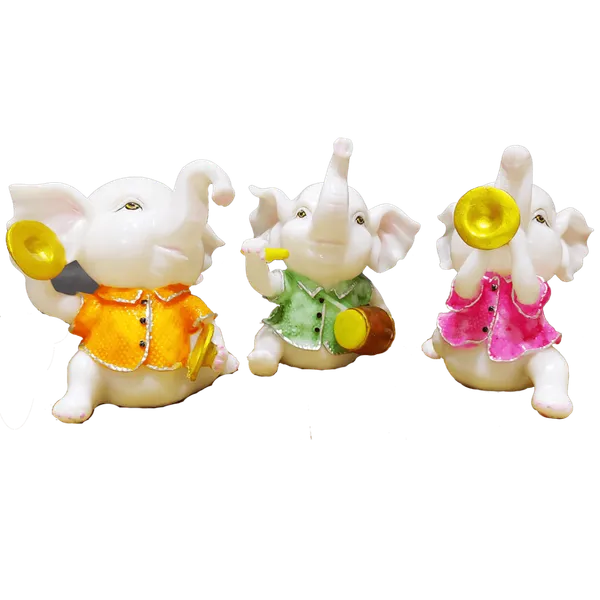 White_Set_Of_Three_Musical_Appu_Showpiece_The_Best_Gift_For_Friends