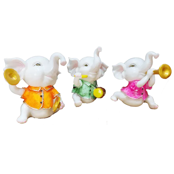 White_Set_Of_Three_Musical_Appu_Showpiece_The_Best_Gift_For_Friends