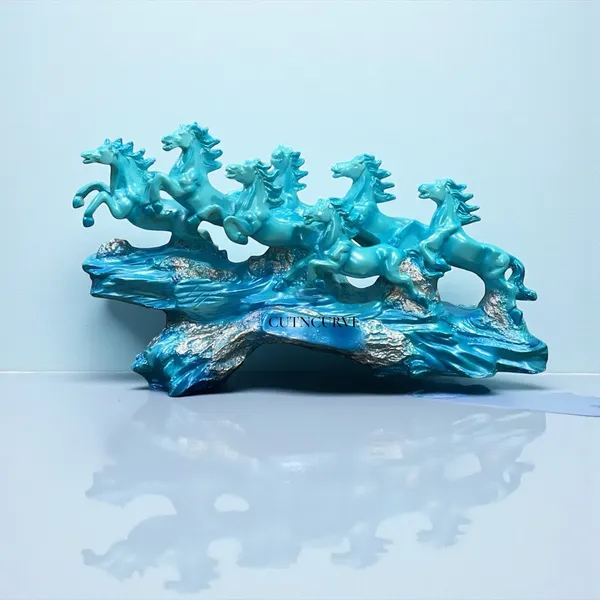 Blue_7_Running_Horses_Showpiece_Statue_The_Majestic_Resin_Seven_Running_Horses_Statue