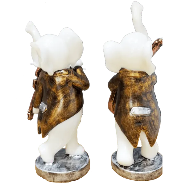 White_Pair_Of_Appu_Playing_Violin_And_Guitar_Decorative_Gift
