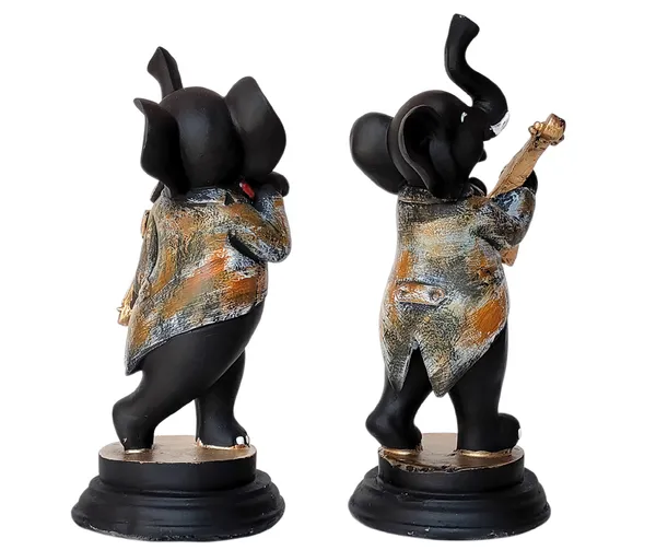 Black_Pair_Of_Appu_Playing_Violin_And_Guitar_Decorative_Best_Gift