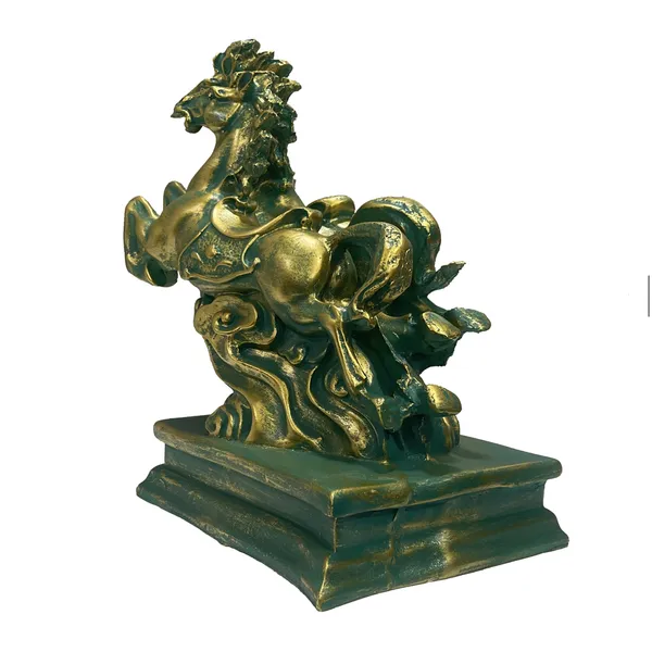 Olive_Pair_Of_Horse_Statue_For_Vastu_Victory_Horses