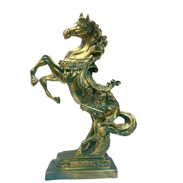 Green_Uplifted_Legs_Horse_Jumping_Horse_Statue_Showpieces_For_Home_Decor